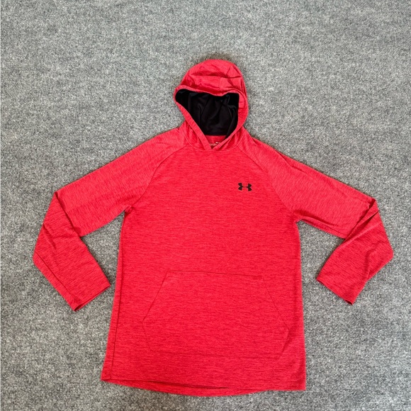 Under Armour Men’s HeatGear Long Sleeve Hooded Tee Red Size Small - Picture 9 of 14